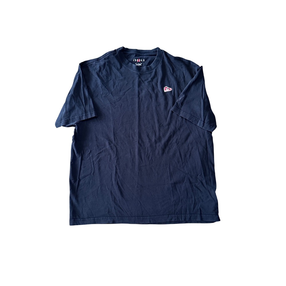 Jordan‎ Men's Brand Sneaker Patch Short-Sleeve T-Shirt BLACK/RED XL